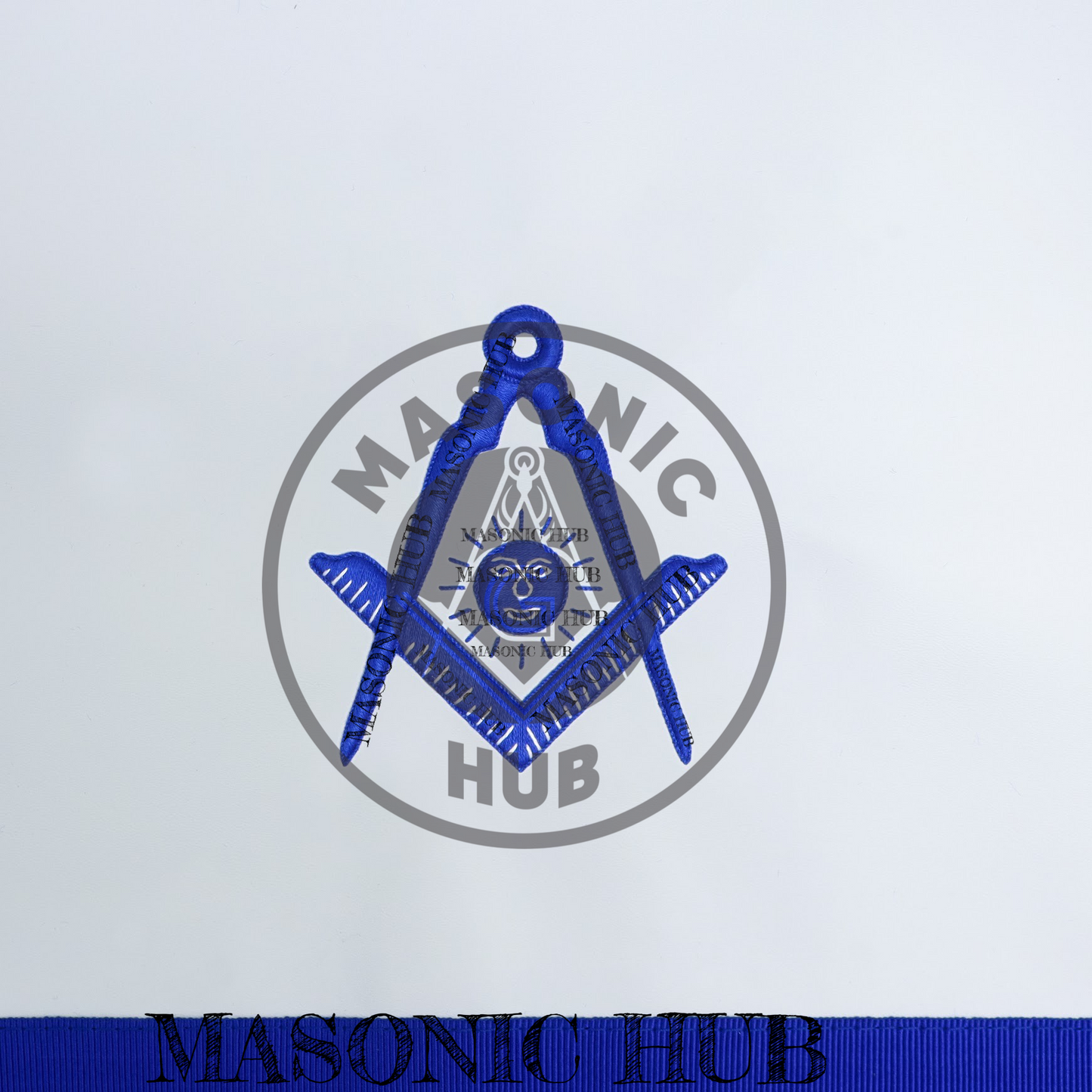 Texas Regulation Masonic Officer Apron Set – Blue Lodge Regalia (11 Pieces) Silk Threads Embroidered