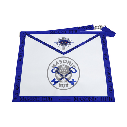 Masonic Treasurer all seeing eye Apron Texas Regulation Blue Lodge Officer