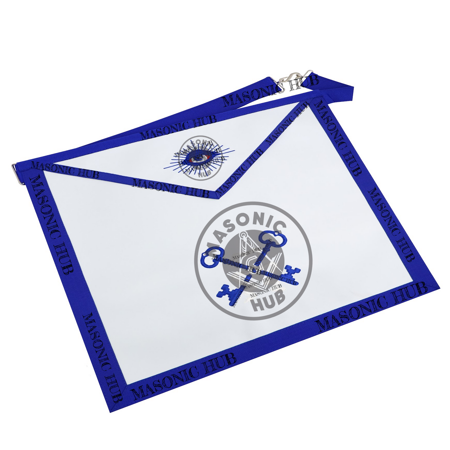 Masonic Treasurer all seeing eye Apron Texas Regulation Blue Lodge Officer