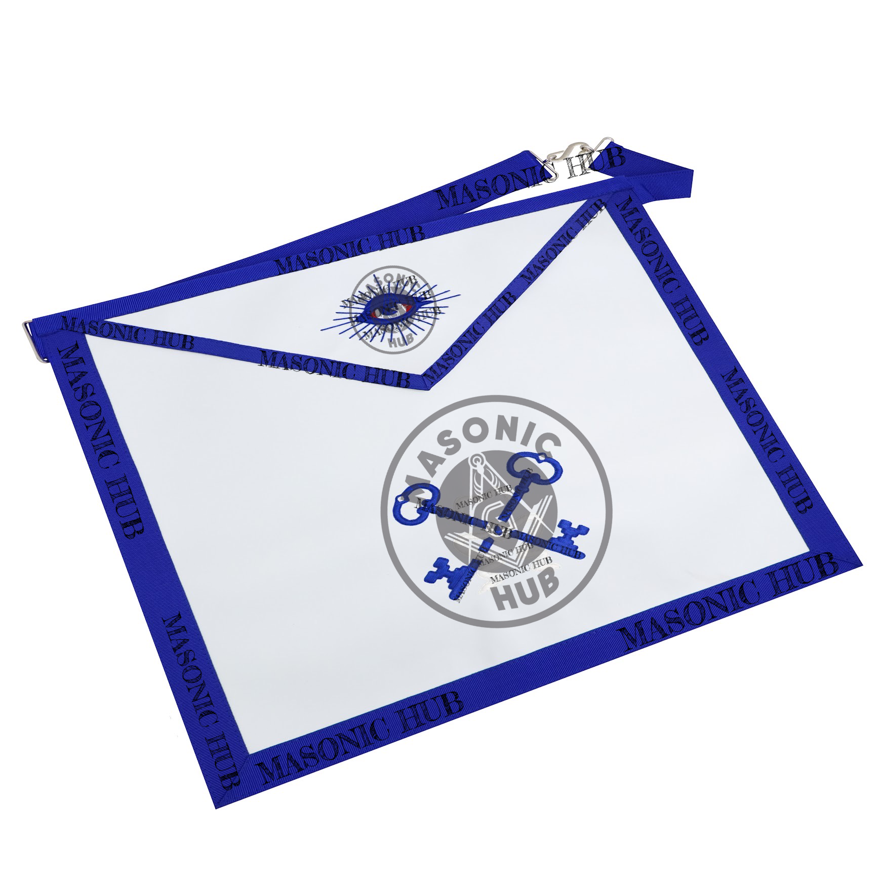 Masonic Treasurer all seeing eye Apron Texas Regulation Blue Lodge Officer Masonic Hub