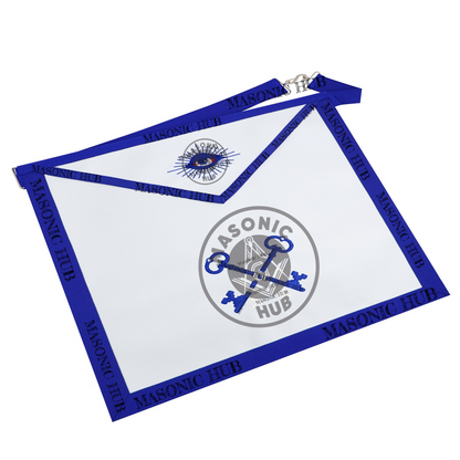 Masonic Treasurer all seeing eye Apron Texas Regulation Blue Lodge Officer