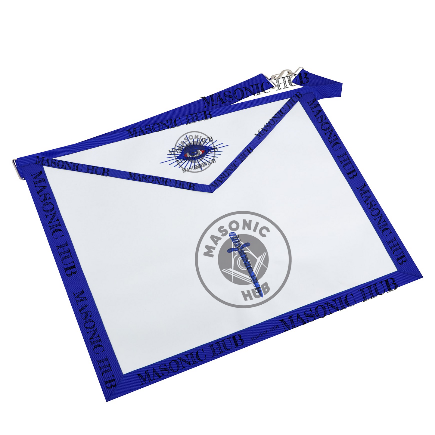 Masonic Tyler all seeing eye Apron Texas Regulation Blue Lodge Officer