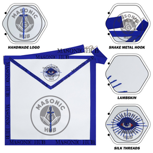 Masonic Tyler all seeing eye Apron Texas Regulation Blue Lodge Officer Masonic Hub