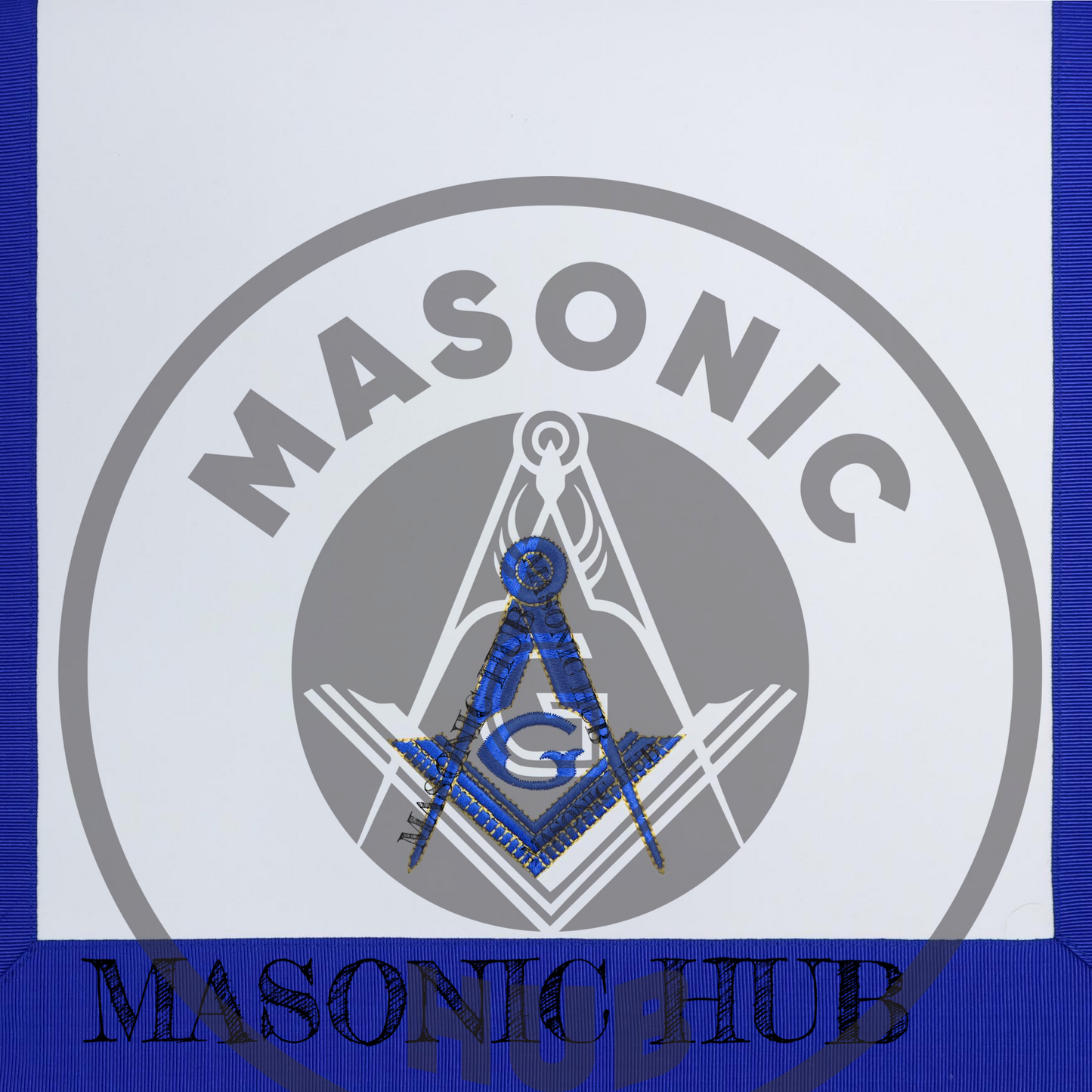 Masonic Regalia Apron – Master Mason Blue Lodge Apron with Embroidery & Fringe