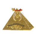 Past Potentate Masonic Collar Jewel – Gold Plated Pyramid with Rhinestones Masonic Hub