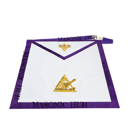 Masonic Past Thrice Illustrious Master (PTIM) Lambskin Apron – Texas Regulation