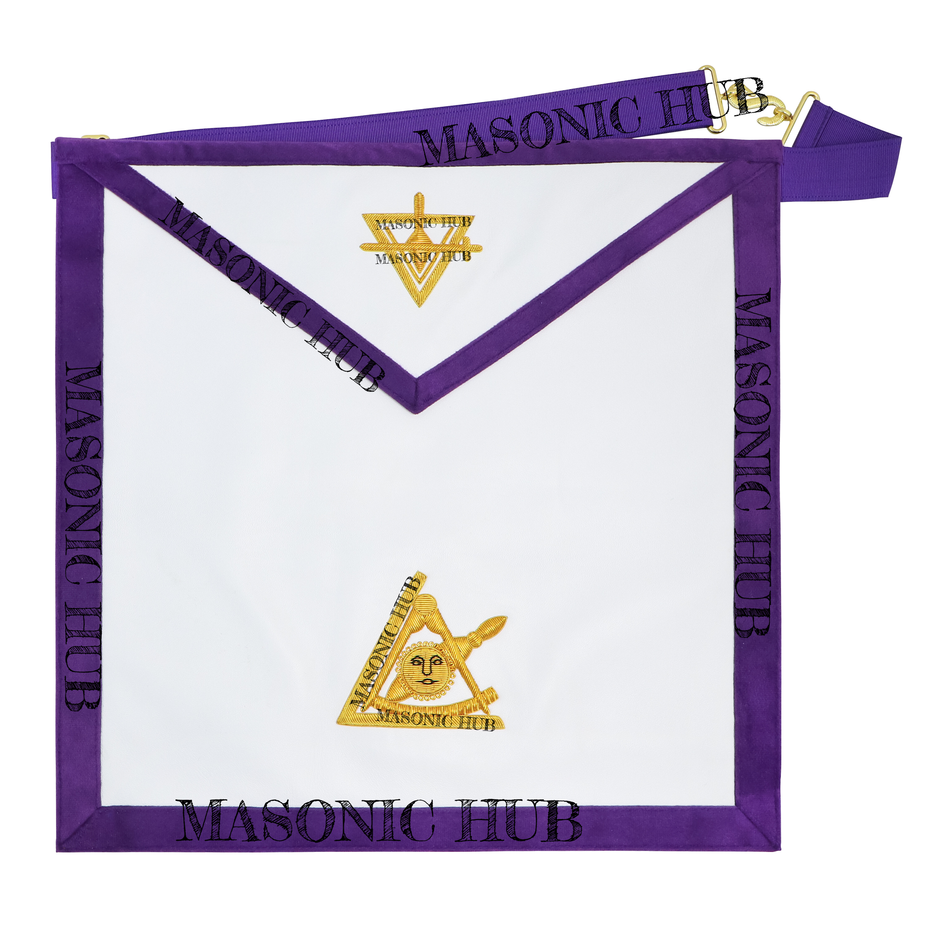 Masonic Past Thrice Illustrious Master (PTIM) Lambskin Apron – Texas Regulation Masonic Hub
