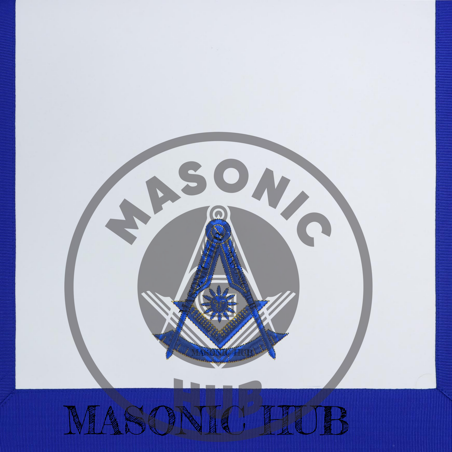 Masonic Past Master Apron Freemason Blue Lodge Regalia with Fringe & Embroidery