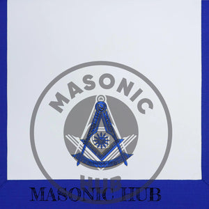 Masonic Past Master Apron Freemason Blue Lodge Regalia with Fringe & Embroidery Masonic Hub