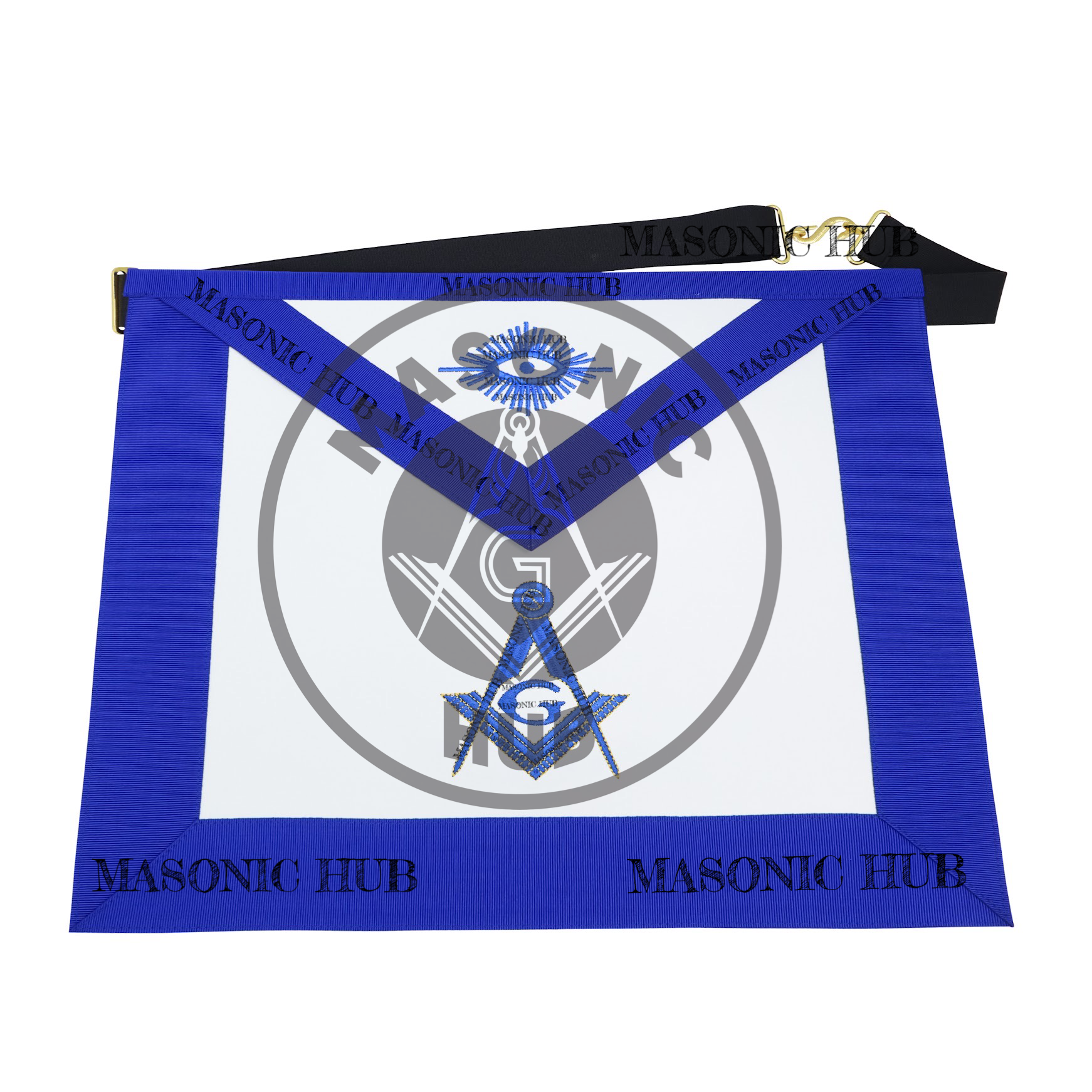 Masonic Regalia Aprons Master Mason Apron Blue Lodge With Embroidery 14"x16" Masonic Hub