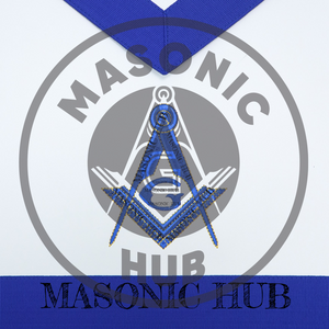 Masonic Regalia Aprons Master Mason Apron Blue Lodge With Embroidery 14"x16" Masonic Hub