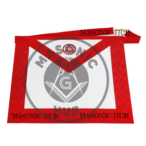 Masonic Royal Arch Synthetic Leather Apron Machine Embroidered Freemason Regalia Masonic Hub
