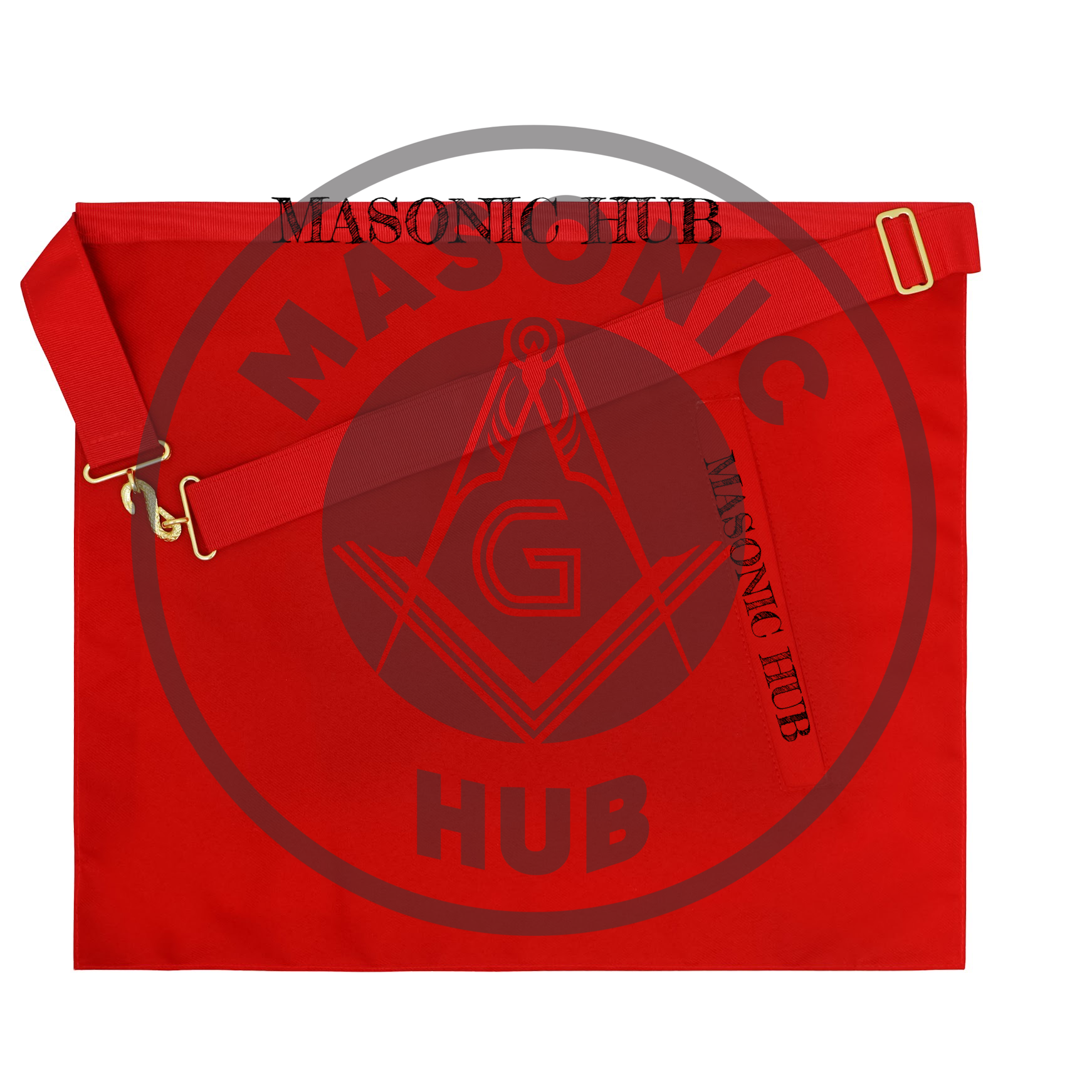 Masonic Royal Arch Synthetic Leather Apron Machine Embroidered Freemason Regalia Masonic Hub