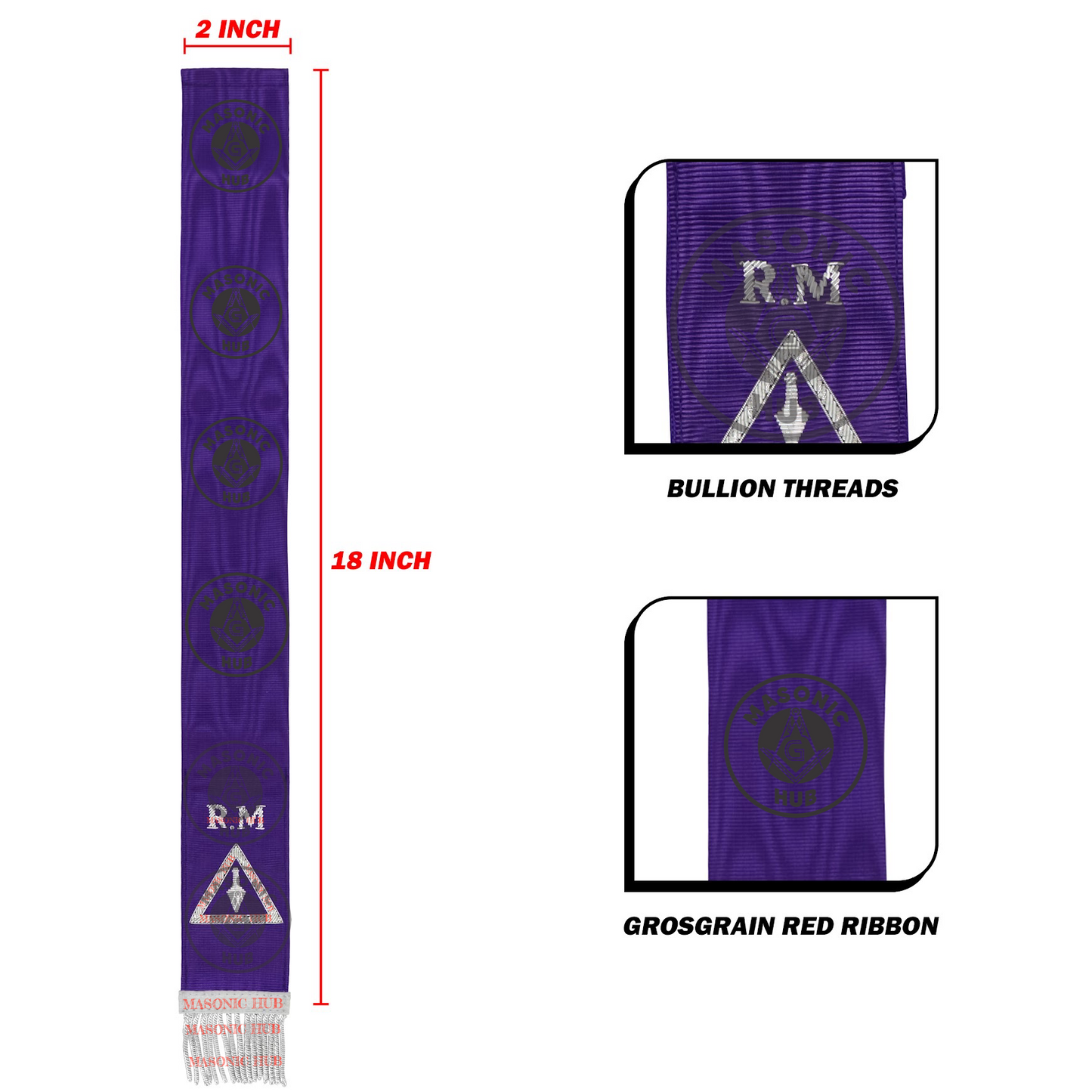 Royal & Select Masters Bible Marker – Hand Embroidered Royal Master Degree