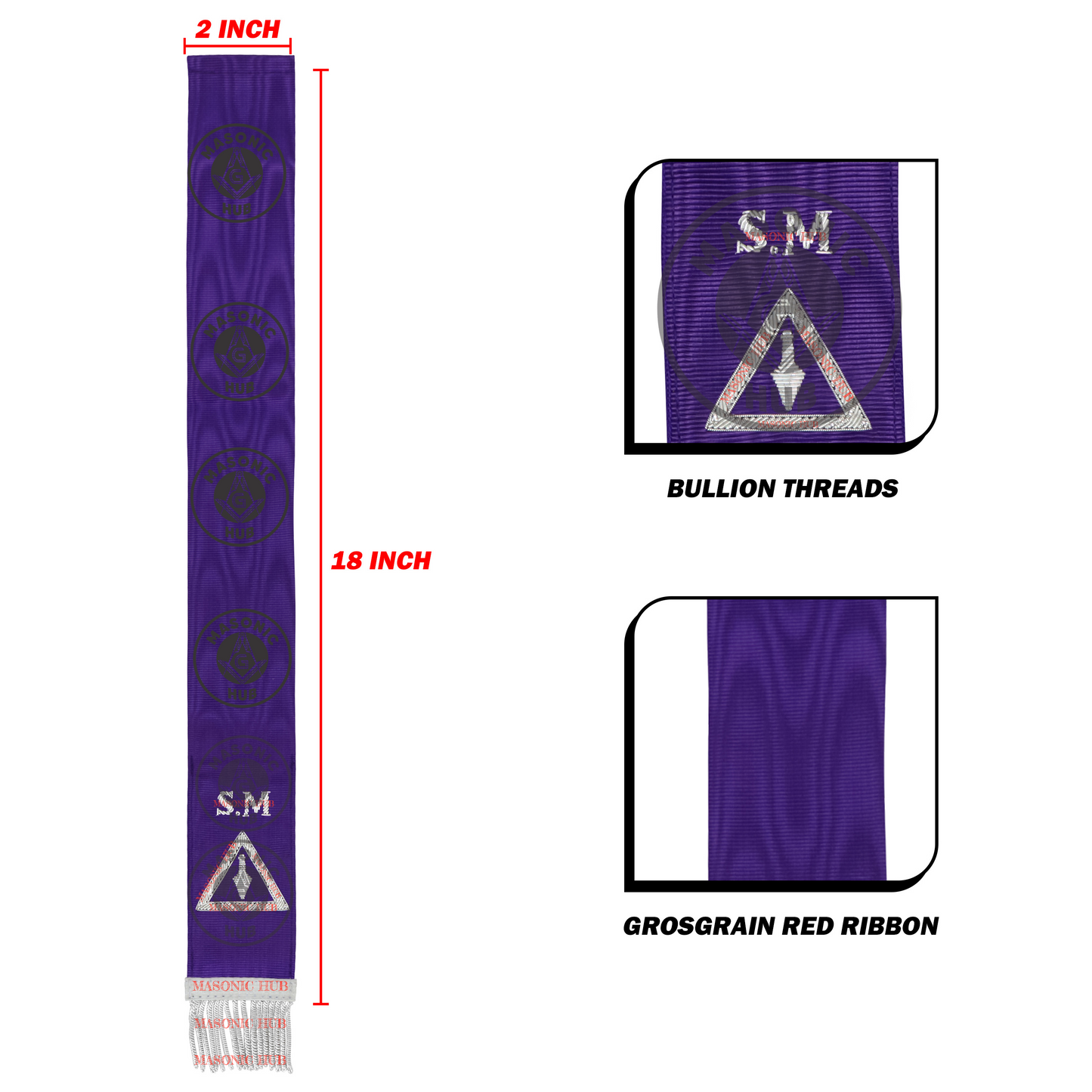 Royal & Select Masters Bible Marker – Hand Embroidered Select Master Degree