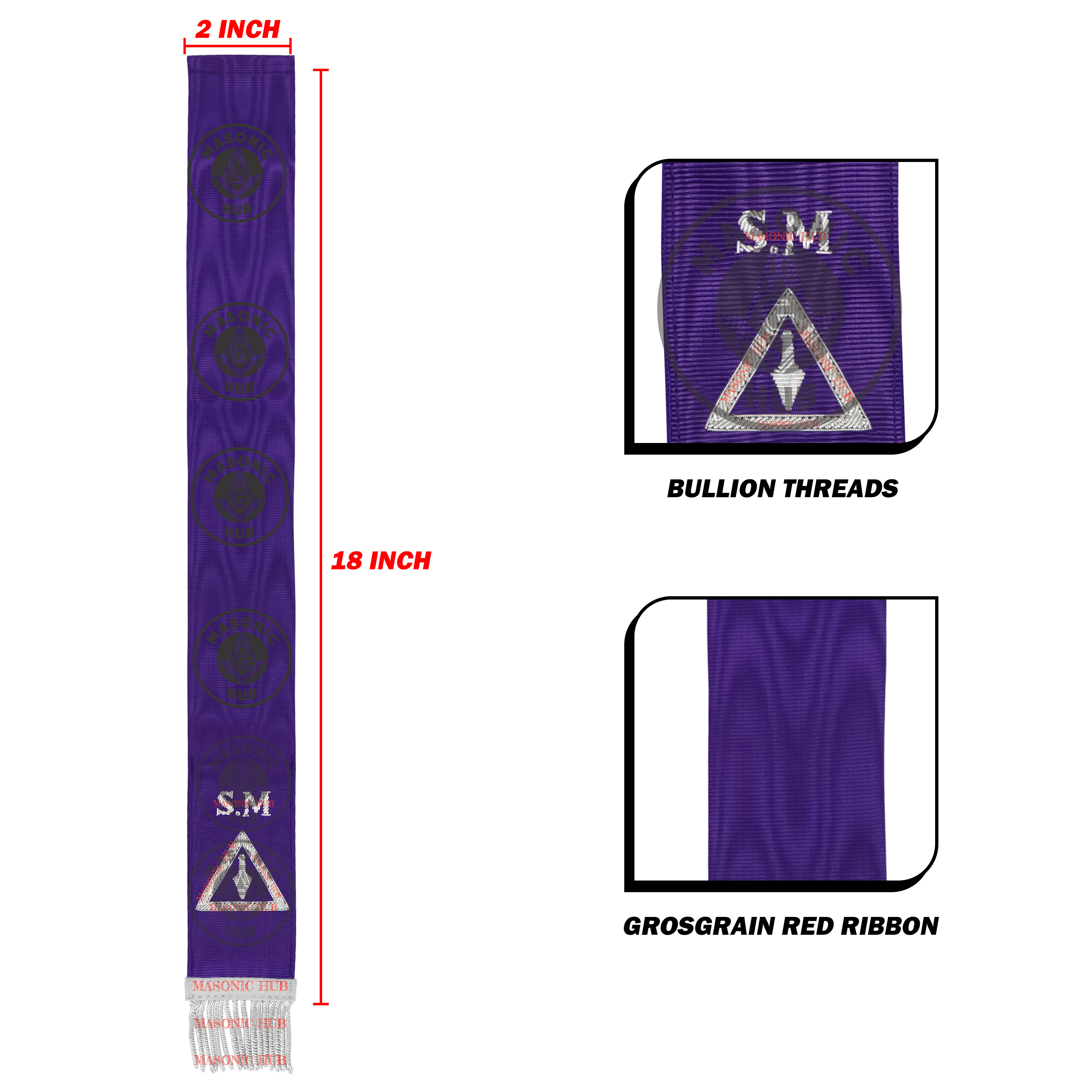 Royal & Select Masters Bible Marker – Hand Embroidered Select Master Degree Masonic Hub