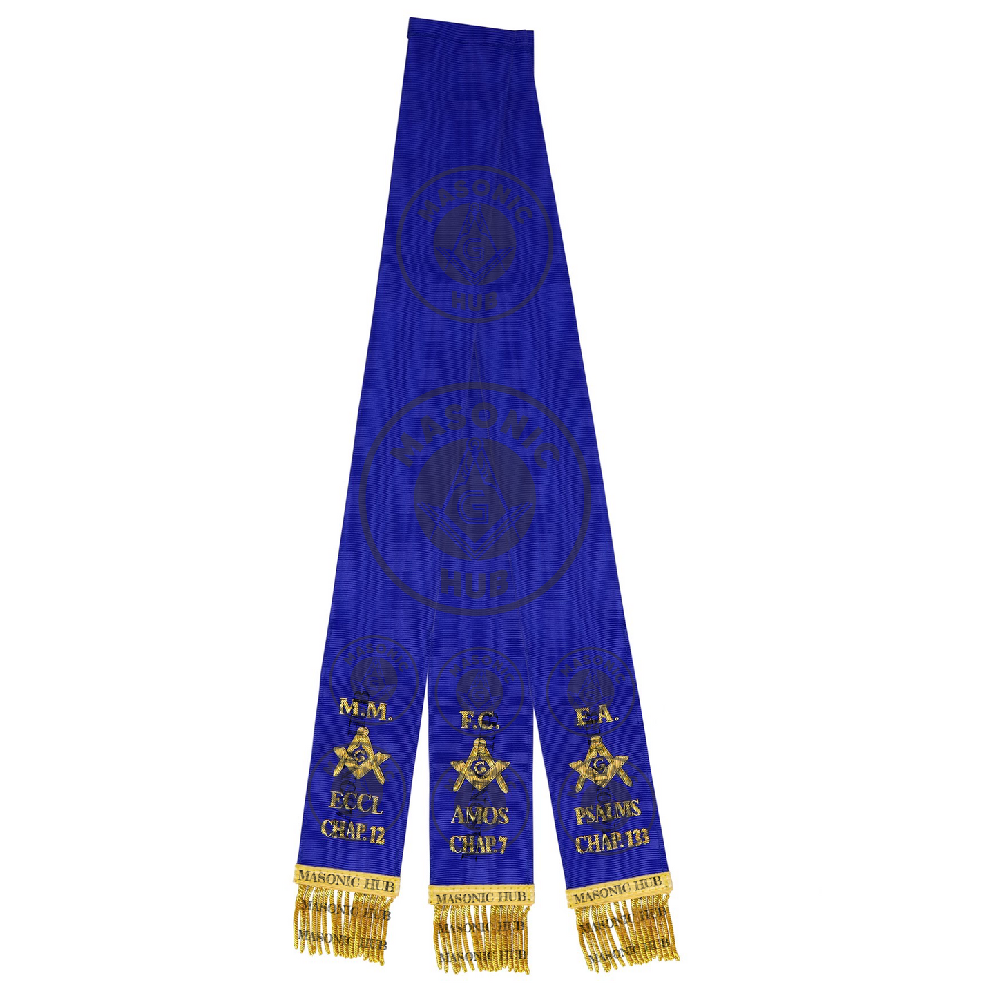 Masonic Blue Lodge Bible Markers Set of 3 – Hand Embroidered EA, FC & MM