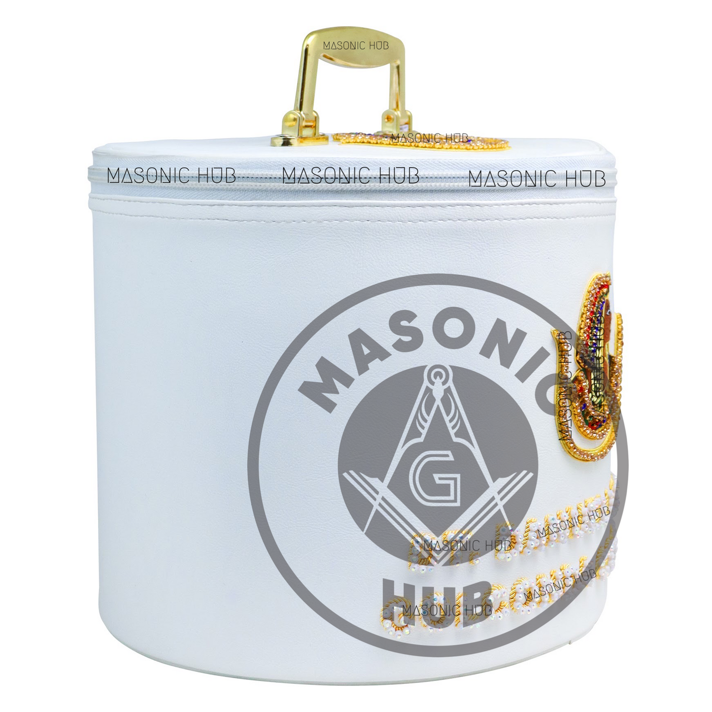 Custom Deluxe Daughters of Isis Fez Case – Personalized Name & Court Embroidery