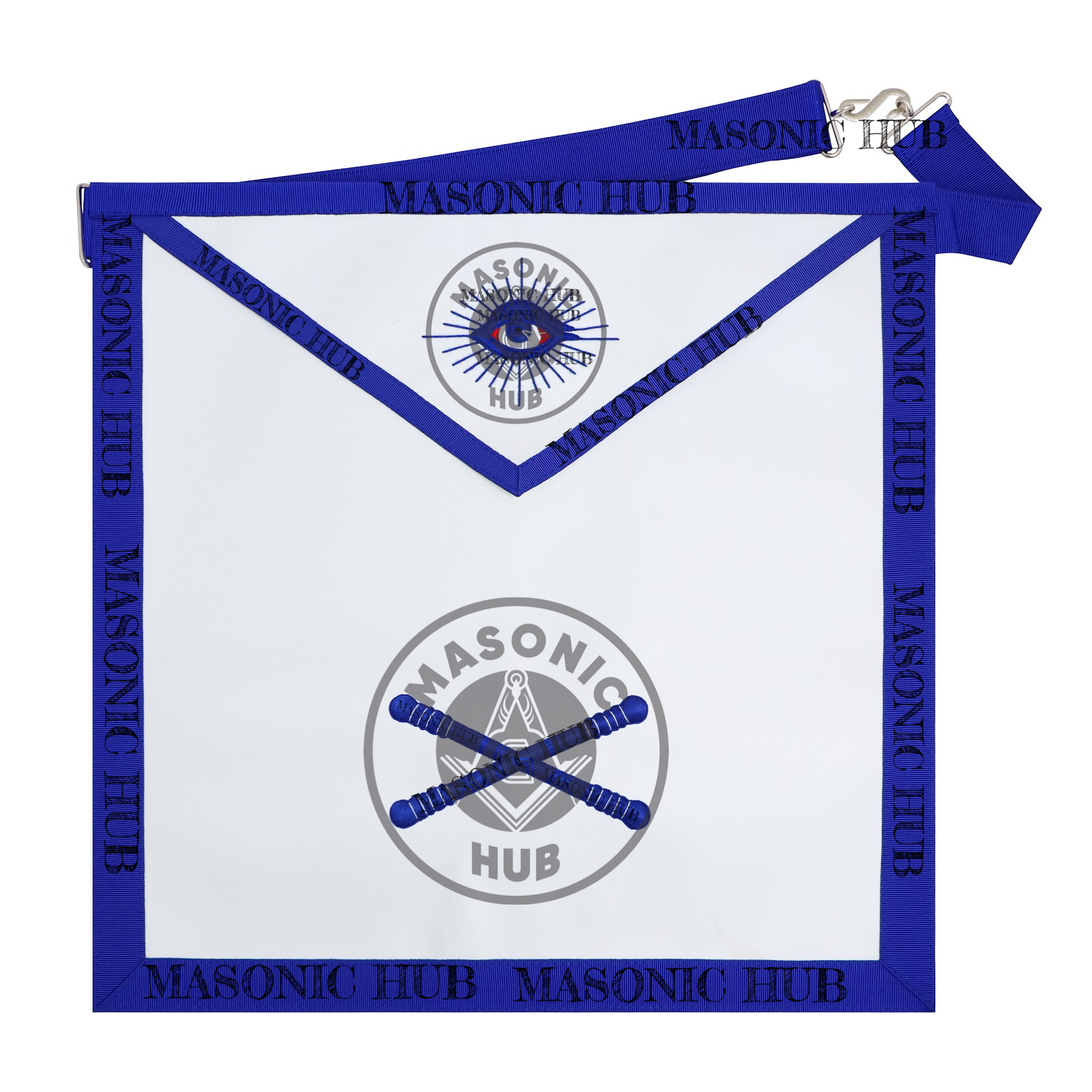 Masonic Marshal all seeing eye Apron Texas Regulation Blue Lodge Officer