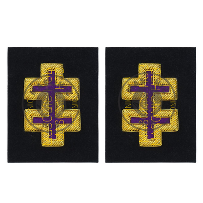 Officer of Encampment KT Frock Coat Sleeve Patch Bullion Embroidery