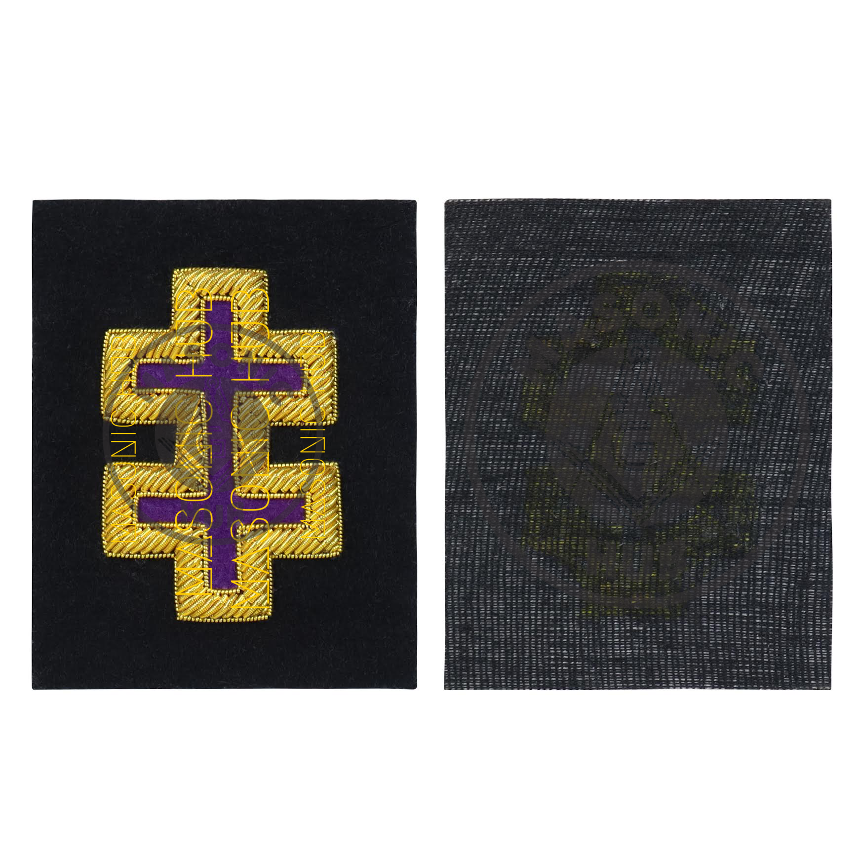 Officer of Encampment KT Frock Coat Sleeve Patch Bullion Embroidery Masonic Hub