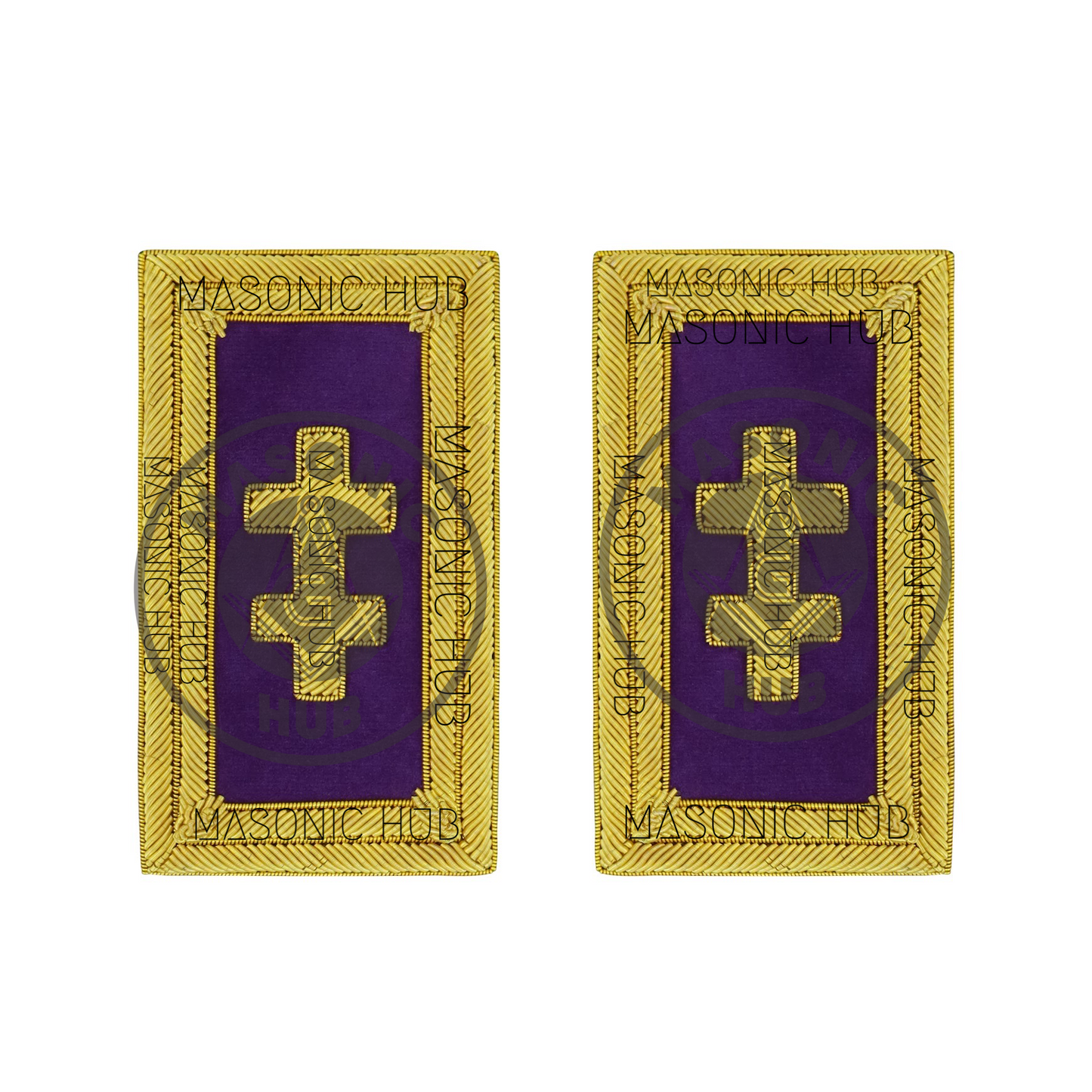 Officer of the Grand Encampment Shoulder Boards – Knights Templar Regalia