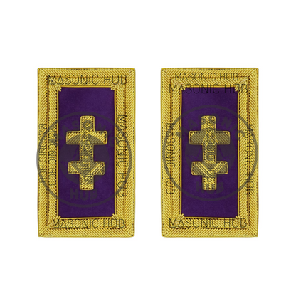 Officer of the Grand Encampment Shoulder Boards – Knights Templar Regalia