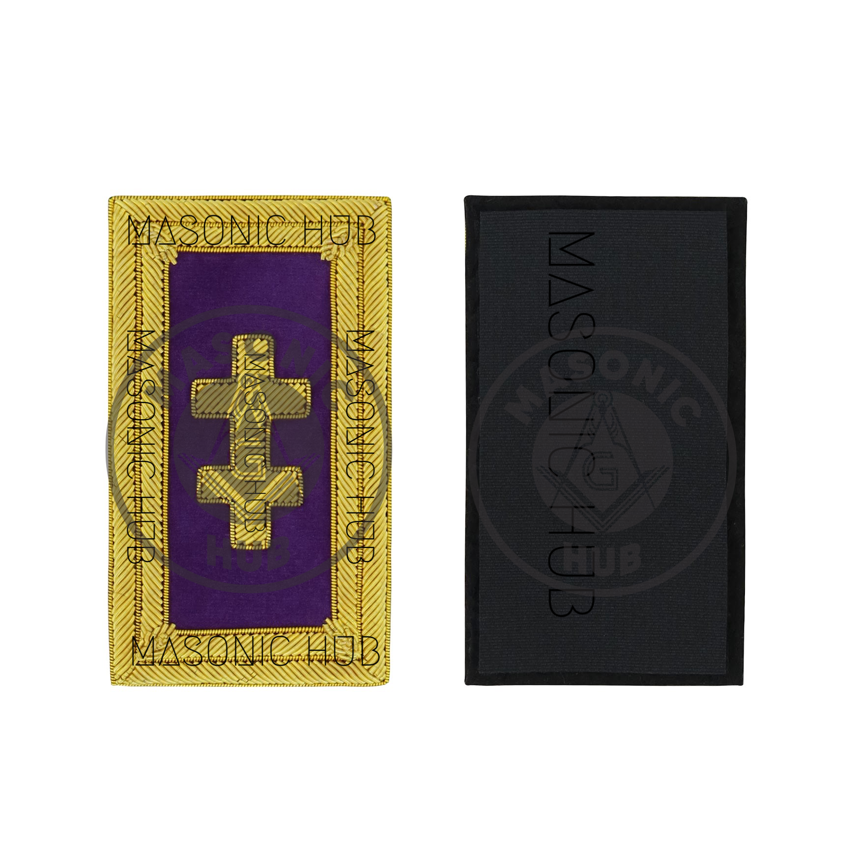 Officer of the Grand Encampment Shoulder Boards – Knights Templar Regalia Masonic Hub