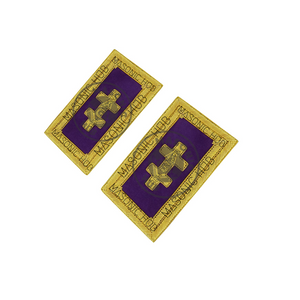 Officer of the Grand Encampment Shoulder Boards – Knights Templar Regalia Masonic Hub