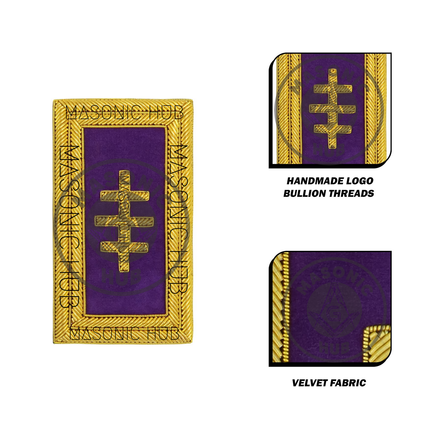 Past Most Eminent Grand Master Shoulder Boards Knights Templar Grand Encampment