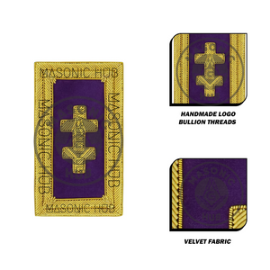 Officer of the Grand Encampment Shoulder Boards – Knights Templar Regalia Masonic Hub