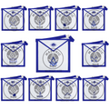 Texas Regulation Masonic Officer Apron Set – Blue Lodge Regalia (11 Pieces) Silk Threads Embroidered Masonic Hub