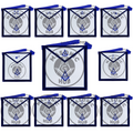 Texas Regulation Masonic Officer Apron Set – Blue Lodge Regalia (11 Pieces) Masonic Hub