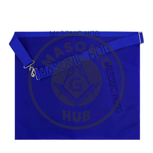 Masonic Blue Lodge Handmade Junior Warden Lambskin Apron with All-Seeing Eye Masonic Hub