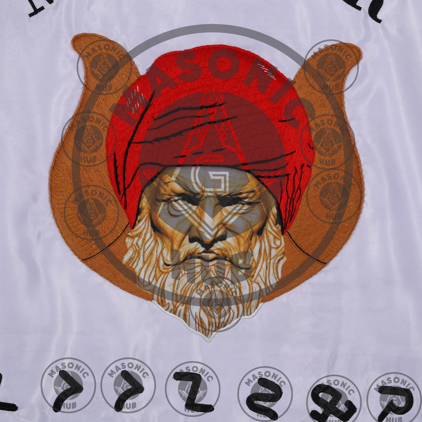 Custom M.O.V.P.E.R. Grotto Banner Flag – Gold Fringe – Personalized Lodge Display