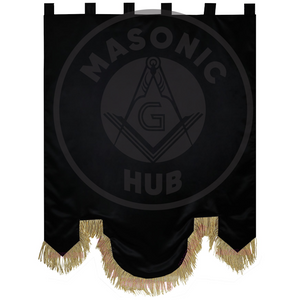 Custom M.O.V.P.E.R. Grotto Banner Flag – Gold Fringe – Personalized Lodge Display Masonic Hub