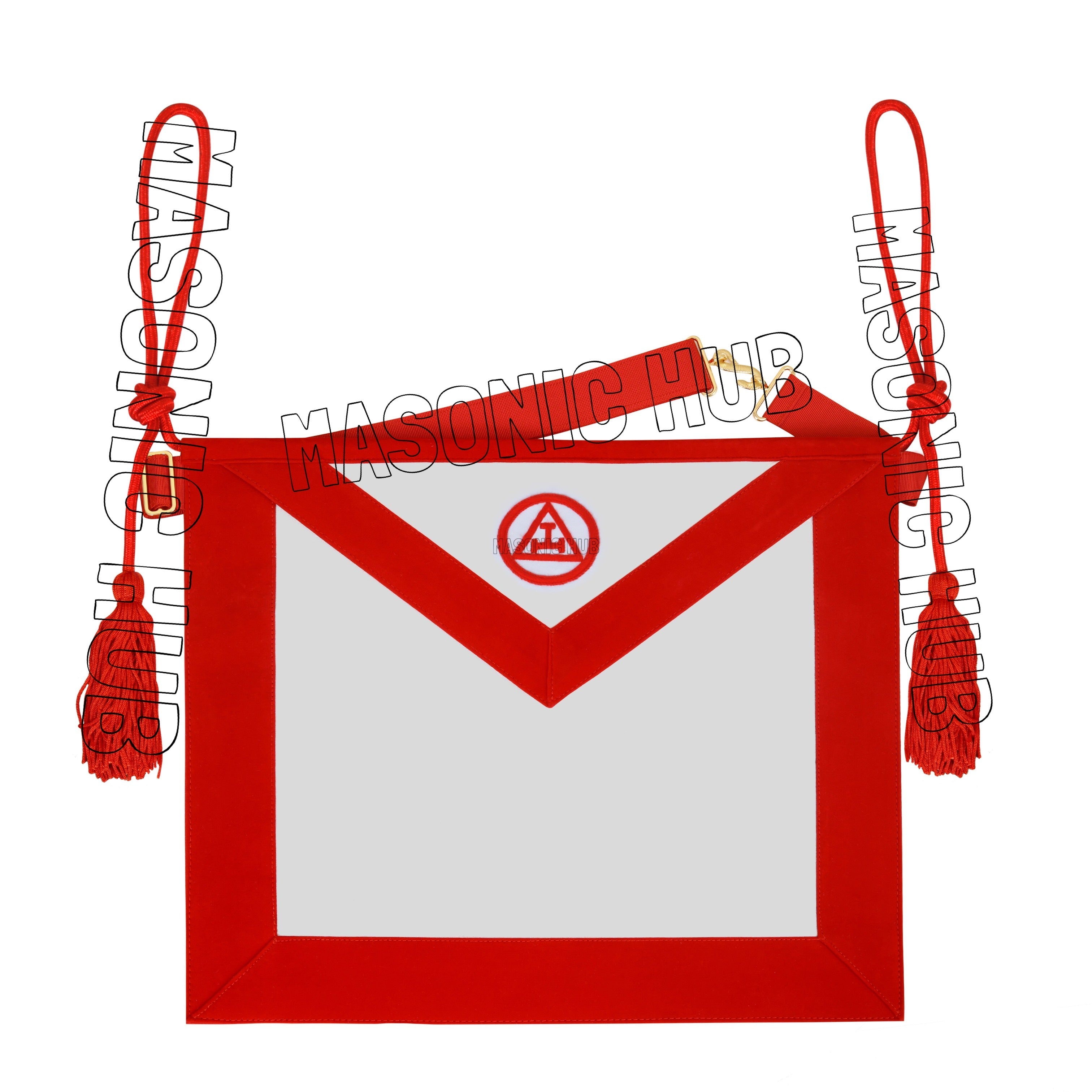 Handcrafted Lambskin Commemorative Apron for Masonic Royal Arch Mason Members Masonic Hub