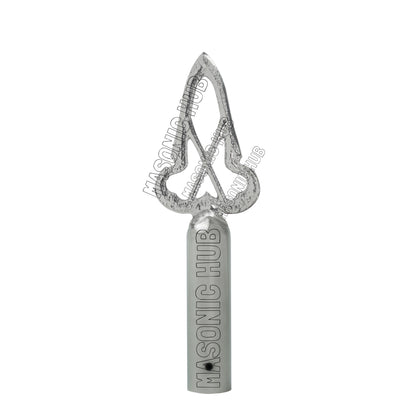 Silver Masonic Blue Lodge Tops Set with MM Emblem Freemason Masonic Pole