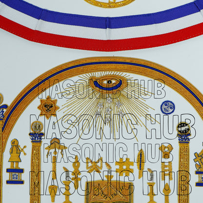 Masonic Legacy of Bro George Washington Masonic Apron Handcrafted for Freemason