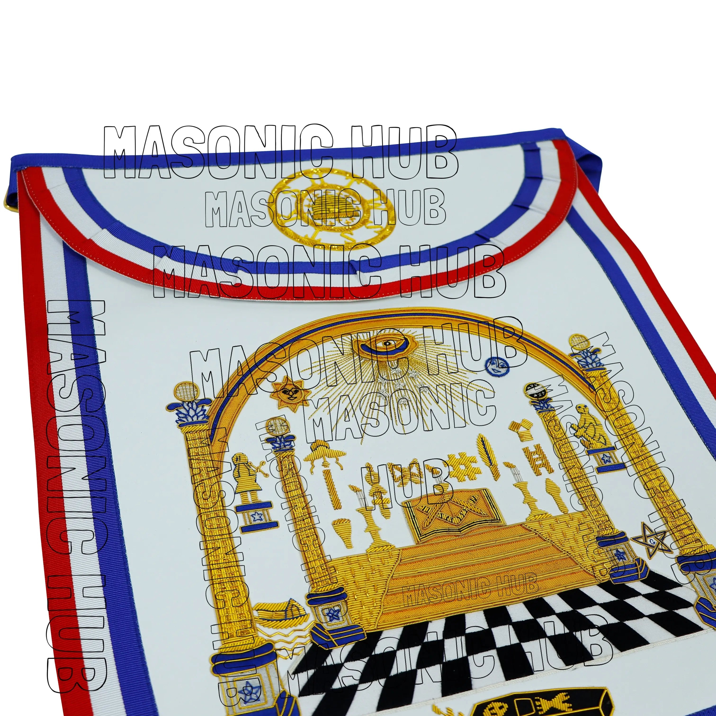 Masonic Legacy of Bro George Washington Masonic Apron Handcrafted for Freemason Masonic Hub