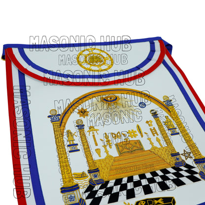 Masonic Legacy of Bro George Washington Masonic Apron Handcrafted for Freemason