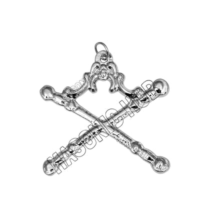 Masonic Blue Lodge Marshal Apron Set – Includes Chain Collar & Cotton Gloves