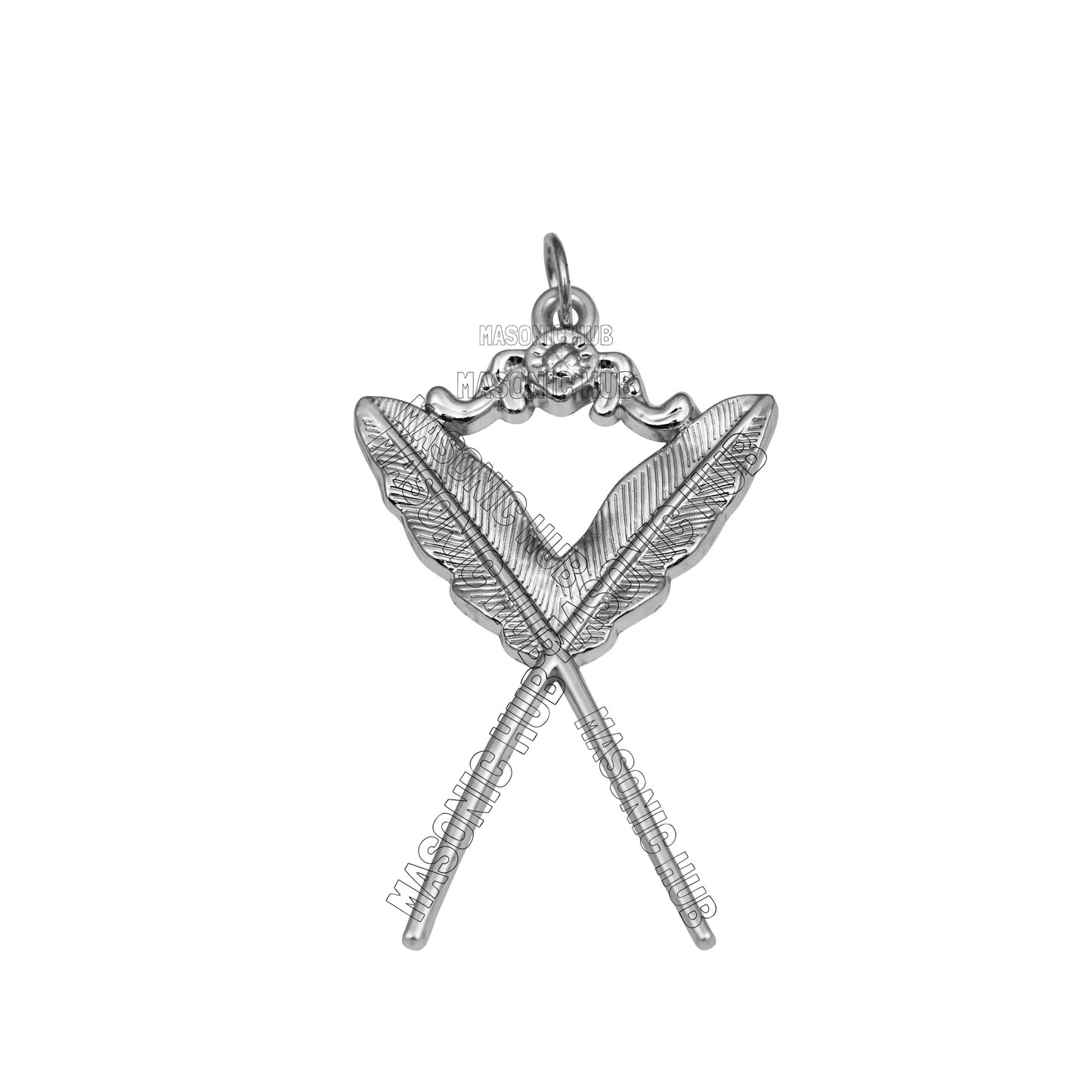 Masonic Master Mason Blue Lodge Jewel Neck Cord with 12 Silver Jewels – Regalia Set