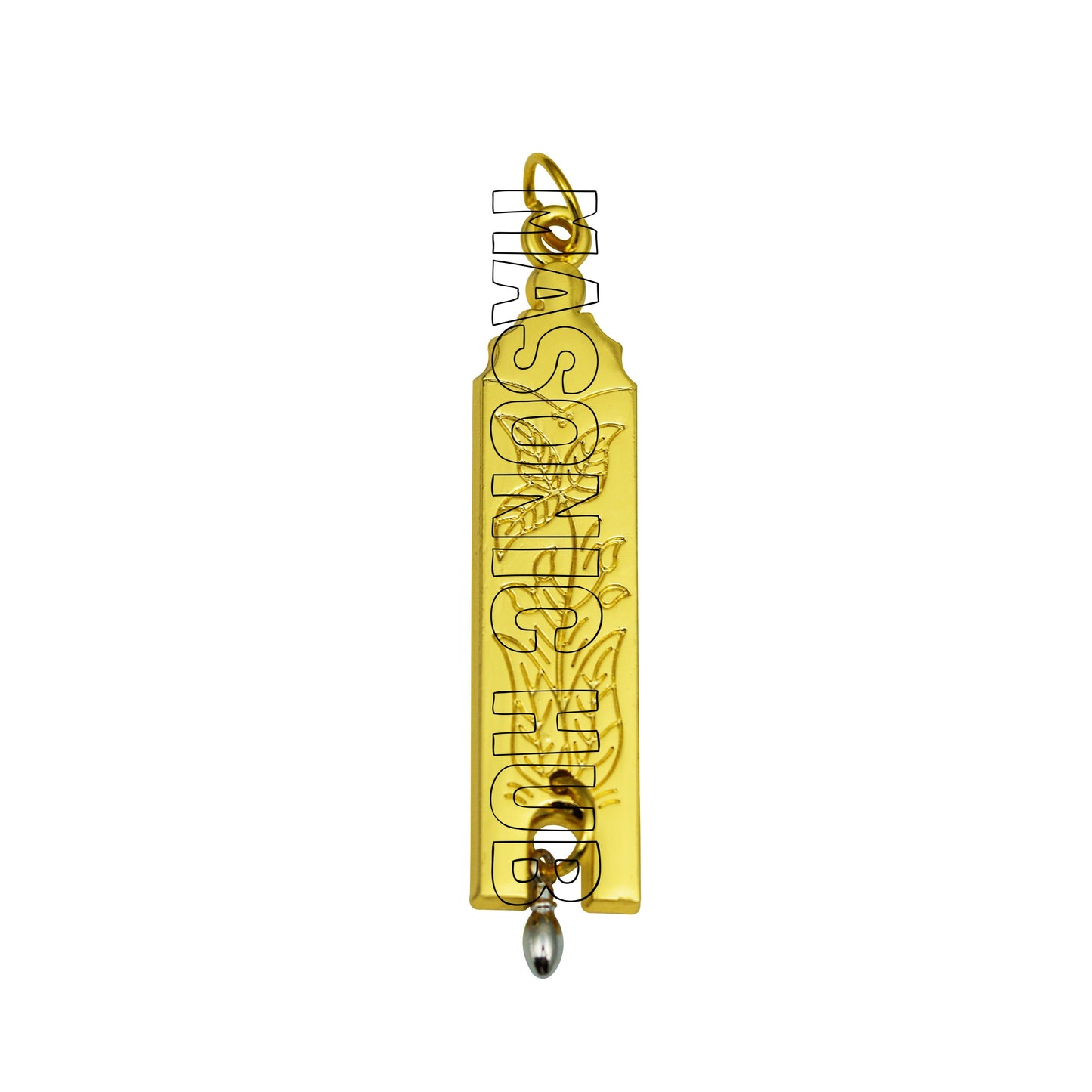 Masonic Master Mason Blue Lodge Jewel Neck Cord with 12 Gold Jewels – Regalia Set