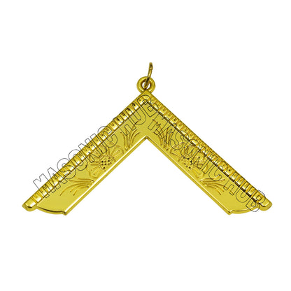 Masonic Master Mason Blue Lodge Jewel Neck Cord with 12 Gold Jewels – Regalia Set