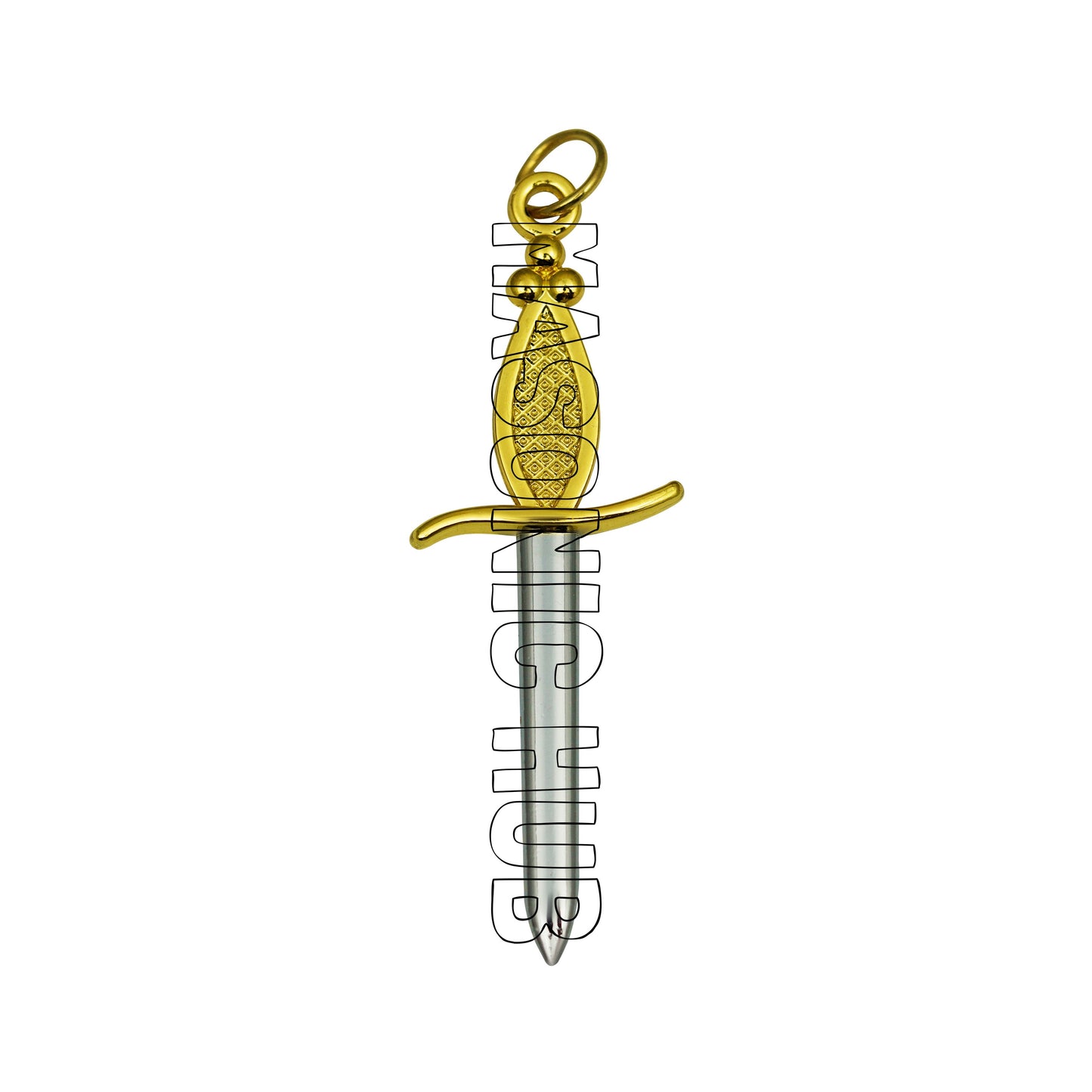 Masonic Master Mason Blue Lodge Jewel Neck Cord with 12 Gold Jewels – Regalia Set