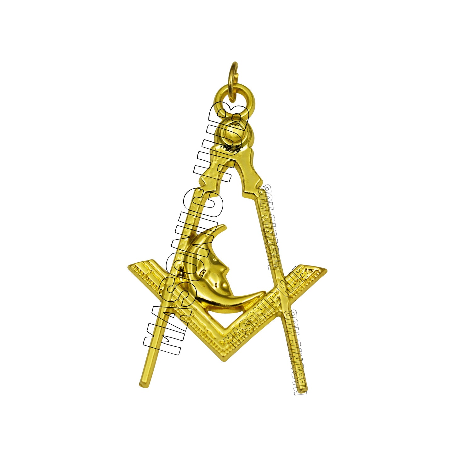 Masonic Master Mason Blue Lodge Jewel Neck Cord with 12 Gold Jewels – Regalia Set