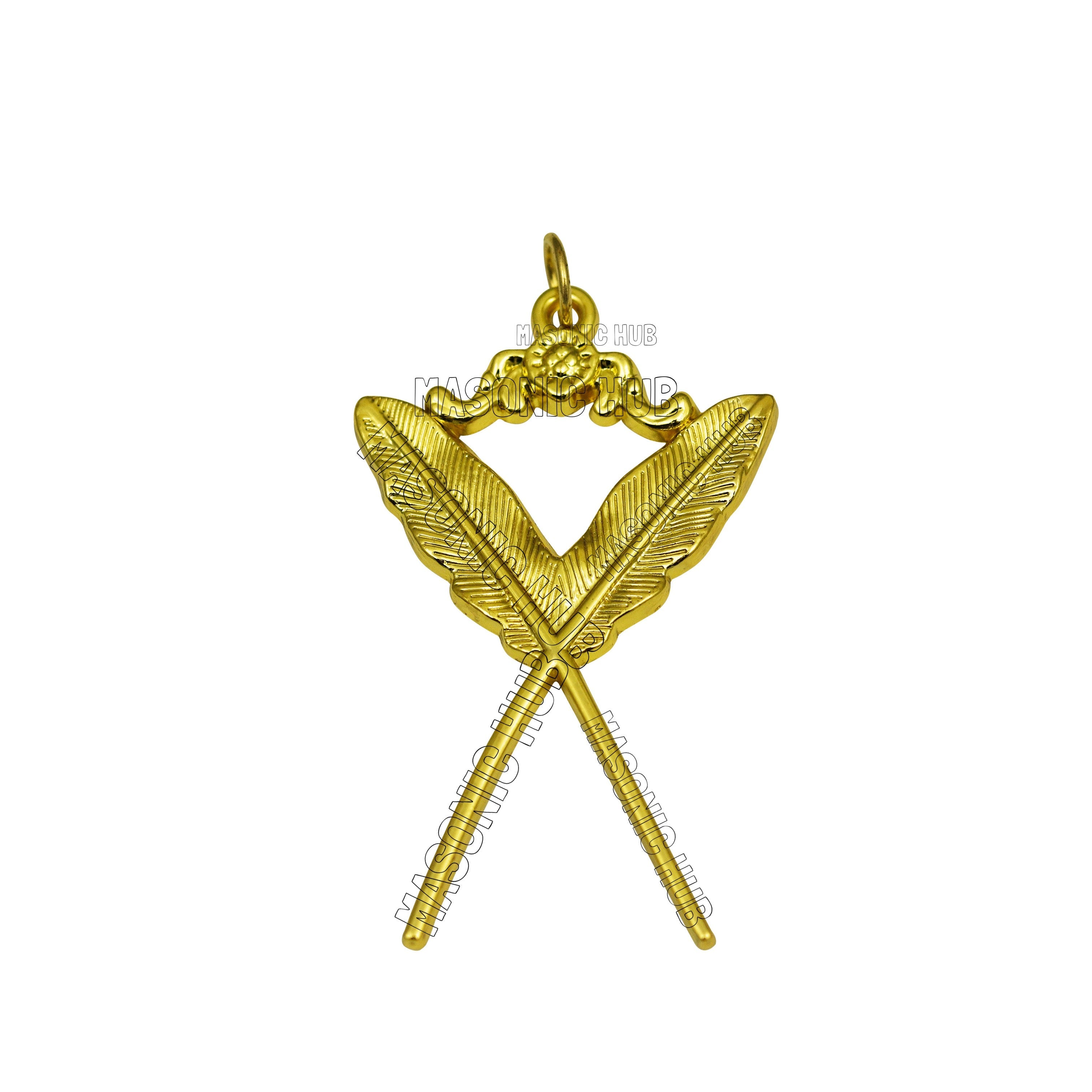 Masonic Blue Lodge Officer Collar Jewels – Set of 12 Gold Regalia | Masonic Hub Masonic Hub