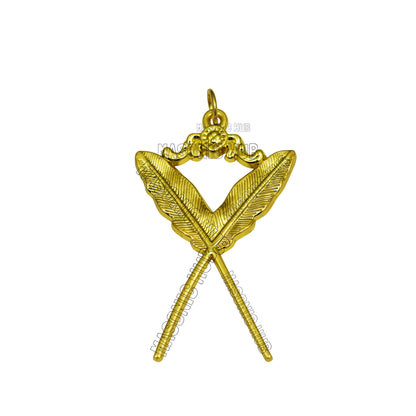 Masonic Blue Lodge Officer Working Tools Set (12) – Chain Collars + FREE Jewels – Complete Regalia Lot