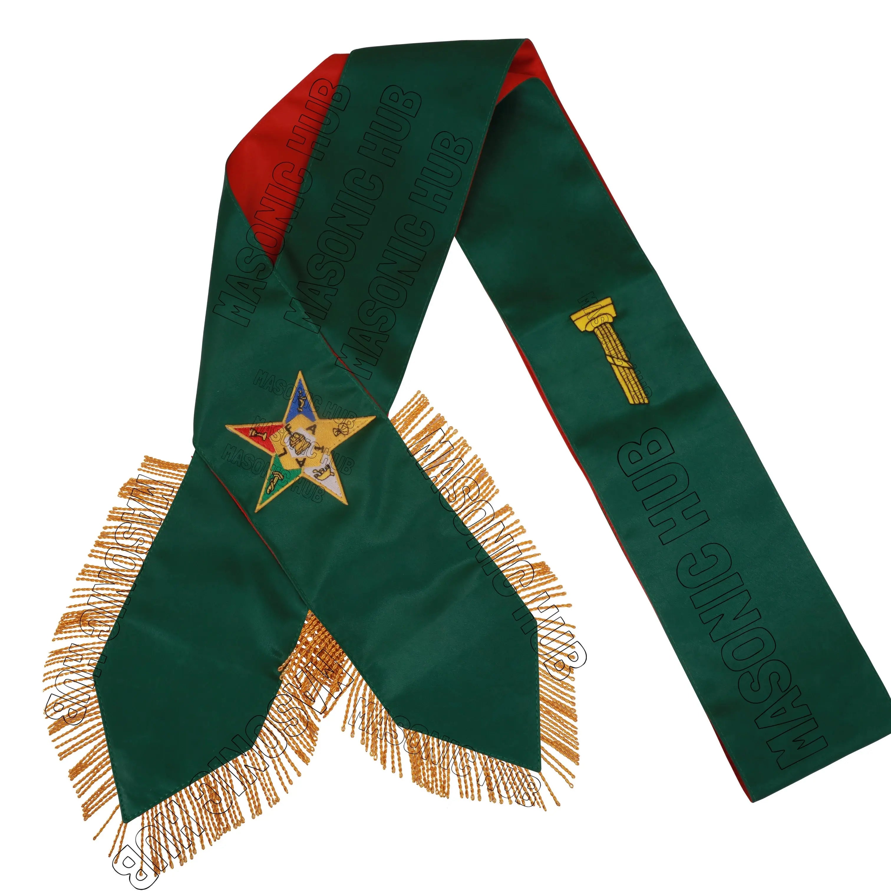 Handcrafted Masonic Order of Eastern Star (OES) Complete Sash Set – Set of 5 Masonic Hub